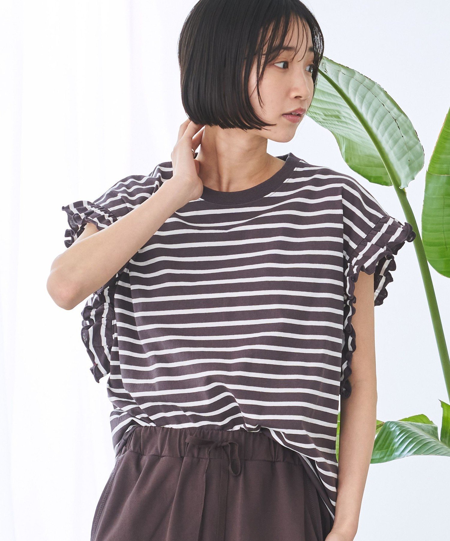 【コーエン/COEN】のボーダーフリルカットソー 人気、トレンドファッション・服の通販 founy(ファニー) 　ファッション　Fashion　レディースファッション　Fashion for Women　トップス・カットソー　Cut & Sew Tops　カットソー・ベーシックTシャツ　Cut-and-Sewn Tops / Stretch Tees & Basics　 other-1|ID: prp329100004629563 ipo3291000000033501463