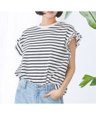 【コーエン/COEN】のボーダーフリルカットソー 人気、トレンドファッション・服の通販 founy(ファニー) ファッション Fashion レディースファッション Fashion for Women トップス・カットソー Cut & Sew Tops カットソー・ベーシックTシャツ Cut-and-Sewn Tops / Stretch Tees & Basics thumbnail OFF WHITE|ID: prp329100004629563 ipo3291000000033501466