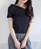 【クリア/clear】のクロスリブ半袖カットソー 人気、トレンドファッション・服の通販 founy(ファニー) ファッション Fashion レディースファッション Fashion for Women トップス・カットソー Cut & Sew Tops カットソー・ベーシックTシャツ Cut-and-Sewn Tops / Stretch Tees & Basics インナー Innerwear カットソー Cut and Sewn Top シンプル Simple, Minimal ジャケット Jacket, Outerwear エレガント 上品 Elegant 半袖 Short Sleeve, Half Sleeve thumbnail BK|ID: prp329100004629567 ipo3291000000033728767