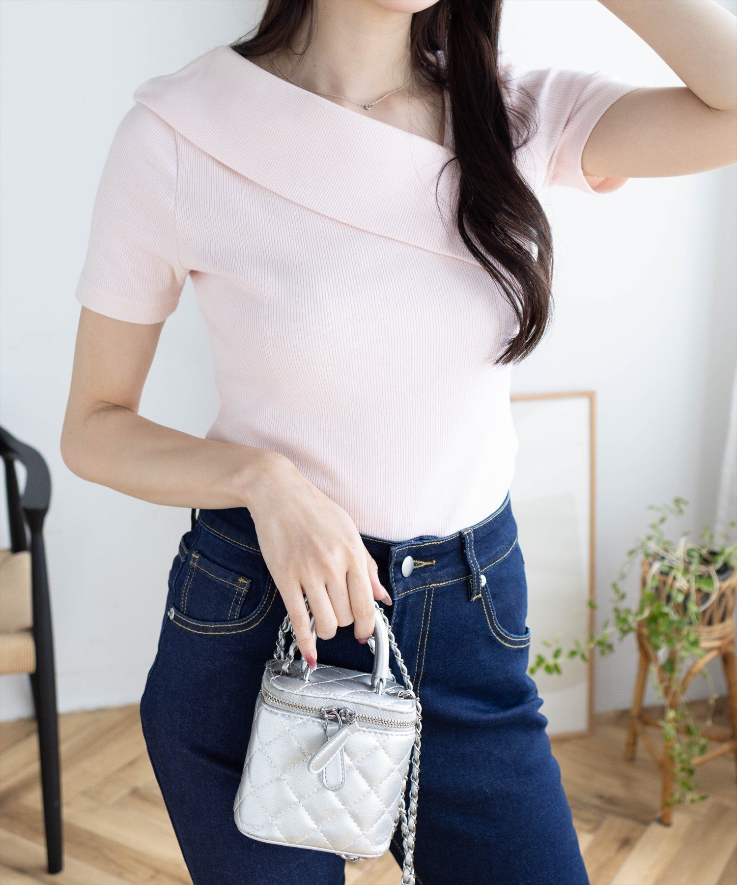 【クリア/clear】のクロスリブ半袖カットソー インテリア・キッズ・メンズ・レディースファッション・服の通販 founy(ファニー) 　ファッション　Fashion　レディースファッション　Fashion for Women　トップス・カットソー　Cut & Sew Tops　カットソー・ベーシックTシャツ　Cut-and-Sewn Tops / Stretch Tees & Basics　インナー　Innerwear　カットソー　Cut and Sewn Top　シンプル　Simple, Minimal　ジャケット　Jacket, Outerwear　エレガント 上品　Elegant　半袖　Short Sleeve, Half Sleeve　PK|ID: prp329100004629567 ipo3291000000033728770