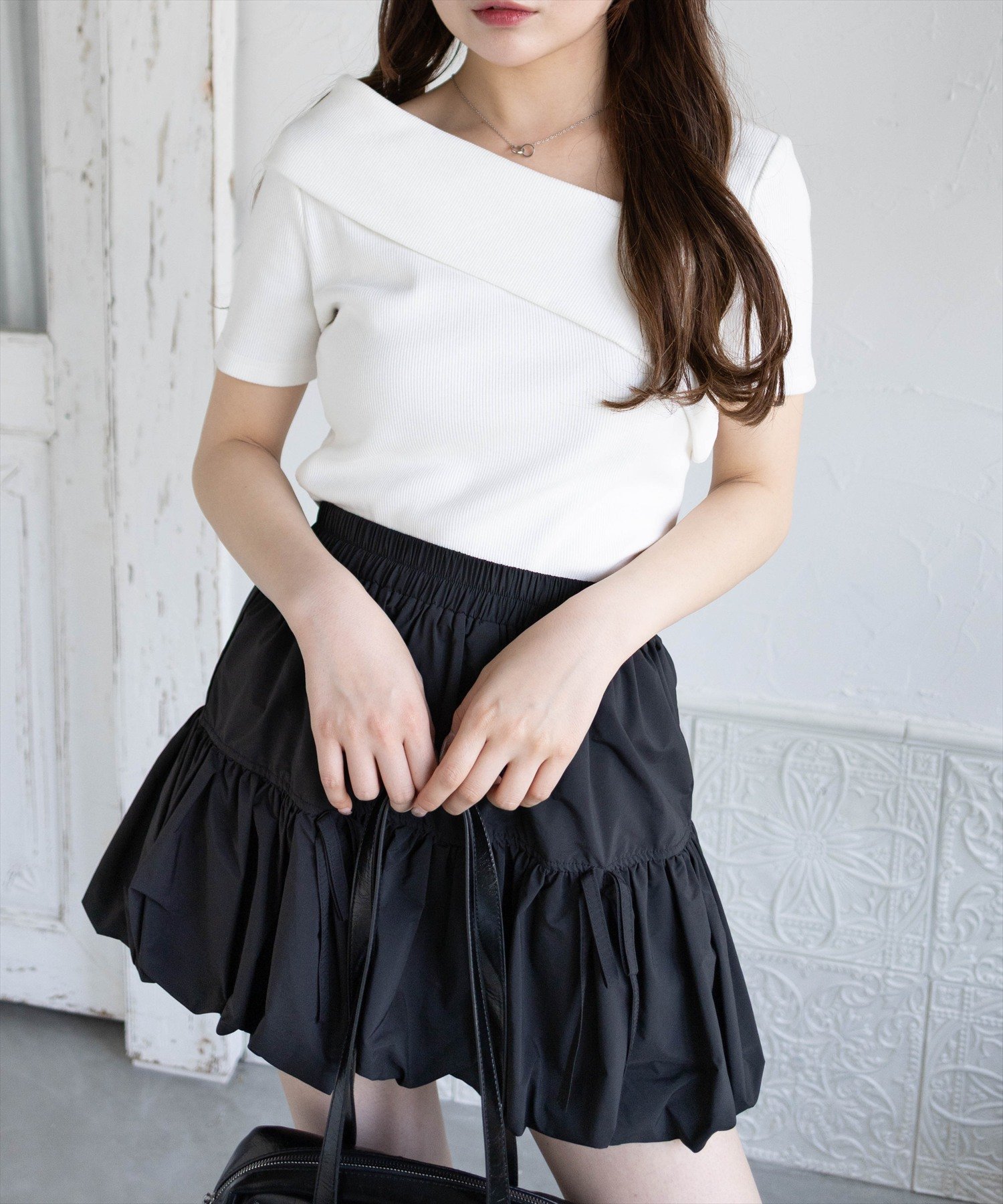 【クリア/clear】のクロスリブ半袖カットソー インテリア・キッズ・メンズ・レディースファッション・服の通販 founy(ファニー) 　ファッション　Fashion　レディースファッション　Fashion for Women　トップス・カットソー　Cut & Sew Tops　カットソー・ベーシックTシャツ　Cut-and-Sewn Tops / Stretch Tees & Basics　インナー　Innerwear　カットソー　Cut and Sewn Top　シンプル　Simple, Minimal　ジャケット　Jacket, Outerwear　エレガント 上品　Elegant　半袖　Short Sleeve, Half Sleeve　OWH|ID: prp329100004629567 ipo3291000000033728778