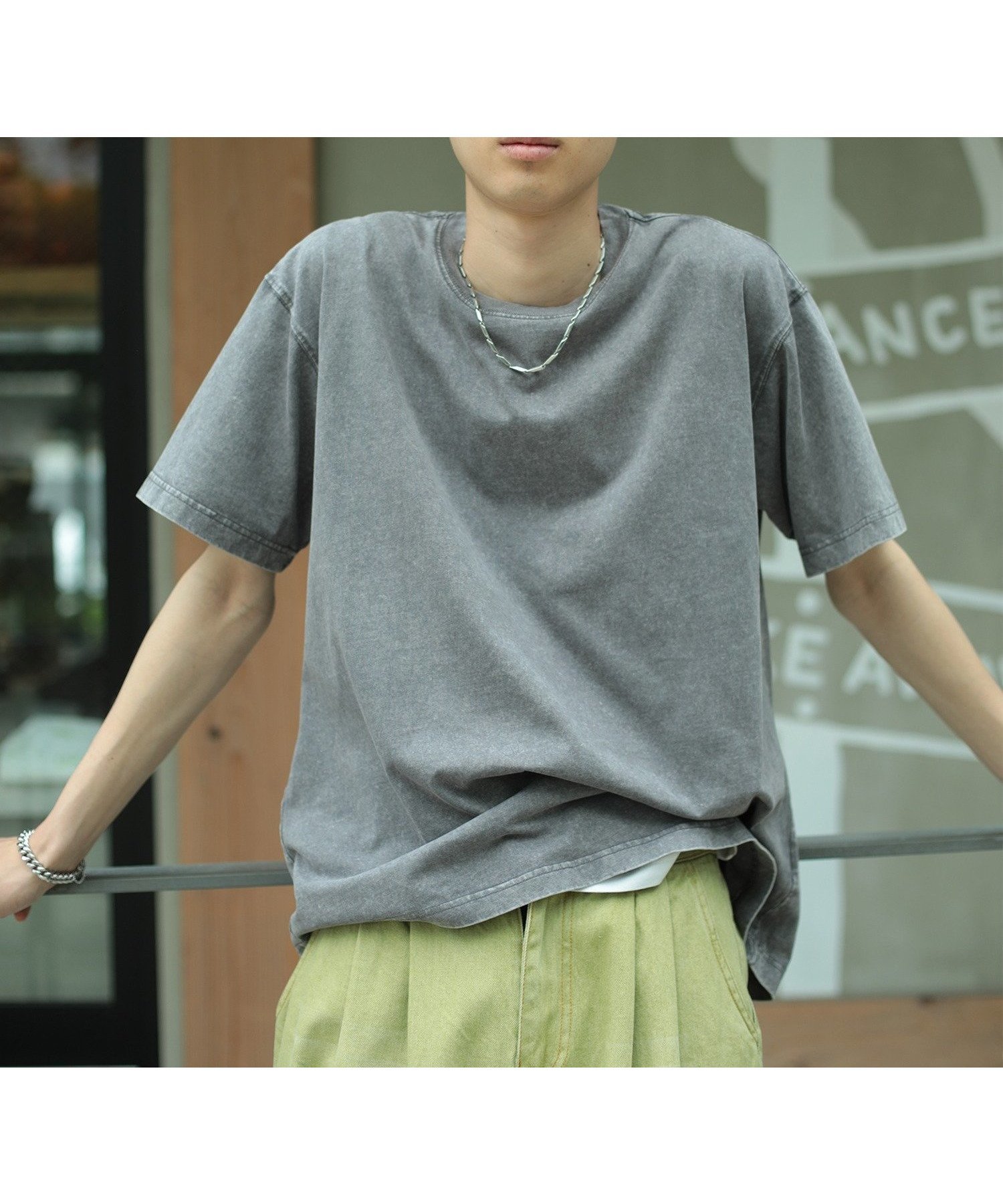 【アイモハ/aimoha】のHOOK -select-/ベーシックウォッシュ半袖TEE 6.8オンス インテリア・キッズ・メンズ・レディースファッション・服の通販 founy(ファニー) 　ファッション　Fashion　レディースファッション　Fashion for Women　トップス・カットソー　Cut & Sew Tops　ウォッシュ　Washed Finish　ショート　Short, Short Length　シンプル　Simple, Minimal　ジャケット　Jacket, Outerwear　デニム　Denim, Jeans Material　パーカー　Hoodie, Parka　ビッグ　Big, Oversized　半袖　Short Sleeve, Half Sleeve　ライトグレー|ID: prp329100004629574 ipo3291000000033291152