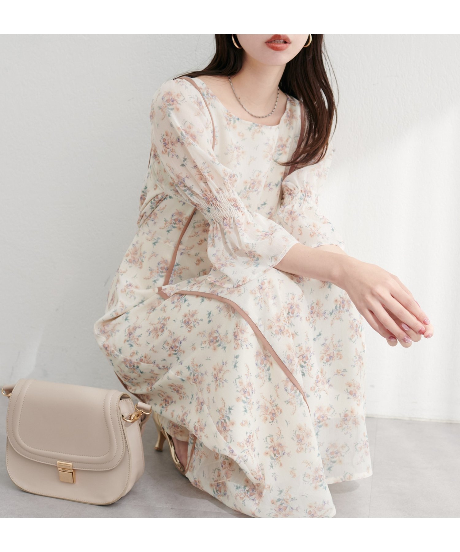 【ナチュラルクチュール/natural couture】の【WEB限定】キャンディースリーブパイピングワンピース インテリア・キッズ・メンズ・レディースファッション・服の通販 founy(ファニー) 　ファッション　Fashion　レディースファッション　Fashion for Women　ワンピース　Dresses　アクセサリー　Fashion Accessories　カーディガン　Cardigan, Knitwear　ジャケット　Jacket, Outerwear　スリーブ　Sleeve, Long Sleeve / Short Sleeve　パイピング　Piping, Trim Design　パール　Pearl, Pearl Accent　フェミニン　Feminine, Girly　ミックス　Mix, Mixed Style　ラップ　Wrap, Wrap Design　おすすめ　Recommended / Our Picks　エレガント 上品　Elegant　2025年　2025　2025-2026秋冬・A/W　Autumn/Winter 2025–26 AW25–26　その他2|ID: prp329100004629576 ipo3291000000033291206