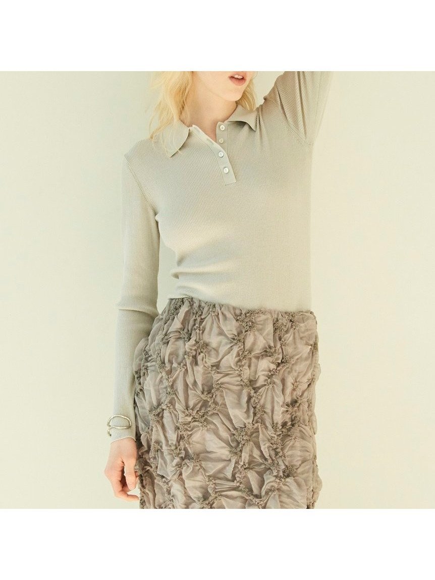 【ミラオーウェン/Mila Owen】のシアーポロリブニットプルオーバー 人気、トレンドファッション・服の通販 founy(ファニー) 　ファッション　Fashion　レディースファッション　Fashion for Women　トップス・カットソー　Cut & Sew Tops　ニット　Knit Tops & Sweaters　カジュアルプルオーバー・ニットトップス　Pullovers & Knit Tops / Casual Pullovers　クール　Cool, Chic　シアー　Sheer, See-Through　トレンド　Trend, Trending Now　ポロシャツ　Polo Shirt, Collared Tee　ラグジュアリー　Luxury, Elegant　リブニット　Rib Knit, Ribbed Knit　人気　Popular, Best Seller　春　Spring　 other-1|ID: prp329100004629587 ipo3291000000033291309