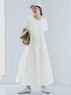 【コカ/COCA】のシルキータッチドッキングギャザーワンピース 人気、トレンドファッション・服の通販 founy(ファニー) ファッション Fashion レディースファッション Fashion for Women ワンピース Dresses カットソー Cut and Sewn Top シンプル Simple, Minimal スニーカー Sneakers, Trainers ドッキング Docking, Mixed Material なめらか Smooth, Silky Texture ポケット Pocket, Pocket Detail おすすめ Recommended / Our Picks 旅行 Travel エレガント 上品 Elegant thumbnail White|ID: prp329100004629593 ipo3291000000033895883