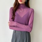 【ココモモ/COCOMOMO】のシアートップス 長袖 シアーインナー ハイネック シアーブラウス インナー 人気、トレンドファッション・服の通販 founy(ファニー) ファッション Fashion レディースファッション Fashion for Women トップス・カットソー Cut & Sew Tops シャツ・ブラウス・オフィスカジュアル Elegant Blouses & Button-Ups イエロー Yellow インナー Innerwear オレンジ Orange 春 Spring 秋 Autumn キャミワンピース Cami Dress, Slip Dress シフォン Chiffon, Lightweight Fabric スウェット / スエット Sweatshirt, Sweatwear トレンド Trend, Trending Now 長袖 Long Sleeve, Full Sleeve ハイネック High Neck, Mock Neck パーカー Hoodie, Parka パープル Purple, Violet フェミニン Feminine, Girly ローズ Rose, Rose Motif 冬 Winter / This Winter おすすめ Recommended / Our Picks 夏 Summer thumbnail ダークパープル|ID: prp329100004629605 ipo3291000000034248863