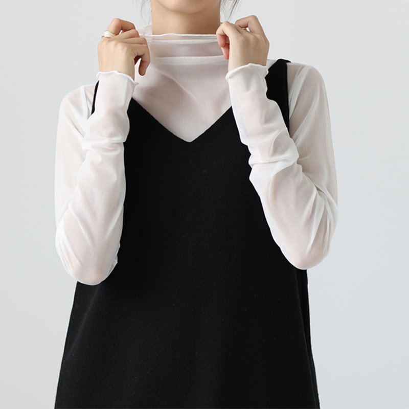 【ココモモ/COCOMOMO】のシアートップス 長袖 シアーインナー ハイネック シアーブラウス インナー インテリア・キッズ・メンズ・レディースファッション・服の通販 founy(ファニー)  ファッション Fashion レディースファッション Fashion for Women トップス・カットソー Cut & Sew Tops シャツ・ブラウス・オフィスカジュアル Elegant Blouses & Button-Ups イエロー Yellow インナー Innerwear オレンジ Orange 春 Spring 秋 Autumn キャミワンピース Cami Dress, Slip Dress シフォン Chiffon, Lightweight Fabric スウェット / スエット Sweatshirt, Sweatwear トレンド Trend, Trending Now 長袖 Long Sleeve, Full Sleeve ハイネック High Neck, Mock Neck パーカー Hoodie, Parka パープル Purple, Violet フェミニン Feminine, Girly ローズ Rose, Rose Motif 冬 Winter / This Winter おすすめ Recommended / Our Picks 夏 Summer ホワイト|ID: prp329100004629605 ipo3291000000034248874