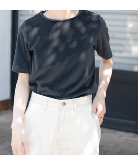 【アーバンリサーチ ドアーズ/URBAN RESEARCH DOORS】のFORK SPOON ベロアショートスリーブTシャツ 人気、トレンドファッション・服の通販 founy(ファニー) ファッション Fashion レディースファッション Fashion for Women トップス・カットソー Cut & Sew Tops シャツ・ブラウス・オフィスカジュアル Elegant Blouses & Button-Ups ロングTシャツ・Tシャツ Longline T-Shirts & Tees ベロアトップス Velour Tops / Velvet-Look Items 2025年 2025 2025春夏・S/S Spring/Summer 2025 SS25 コンパクト Compact, Small Size シンプル Simple, Minimal トレンド Trend, Trending Now ベロア Velour, Soft Velvet ベーシック Basic, Essential エレガント 上品 Elegant 夏 Summer S/S・春夏 SS, Spring/Summer, Warm Season |ID:prp329100004629742