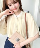 【その他のブランド/Other】のシフォンジョーゼットフロントタックバイカラーラッフルスリーブブラウス イエロー|ID: prp329100004629743 ipo3291000000033294104