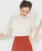 【ドレス/DRESS+】のブラウス リボンカラー 七分袖 シアー素材 裏地付き 人気、トレンドファッション・服の通販 founy(ファニー) ファッション Fashion レディースファッション Fashion for Women トップス・カットソー Cut & Sew Tops シャツ・ブラウス・オフィスカジュアル Elegant Blouses & Button-Ups インナー Innerwear オーガンジー Organza Fabric カフス Cuff Design ガーリー Girly, Feminine Style シアー Sheer, See-Through スリーブ Sleeve, Long Sleeve / Short Sleeve ハイネック High Neck, Mock Neck フェミニン Feminine, Girly ボトム Bottoms, Lower Wear リボン Ribbon, Bow thumbnail アイボリー|ID: prp329100004629745 ipo3291000000033294162