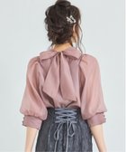 【ドレス/DRESS+】のブラウス リボンカラー 七分袖 シアー素材 裏地付き 人気、トレンドファッション・服の通販 founy(ファニー) ファッション Fashion レディースファッション Fashion for Women トップス・カットソー Cut & Sew Tops シャツ・ブラウス・オフィスカジュアル Elegant Blouses & Button-Ups インナー Innerwear オーガンジー Organza Fabric カフス Cuff Design ガーリー Girly, Feminine Style シアー Sheer, See-Through スリーブ Sleeve, Long Sleeve / Short Sleeve ハイネック High Neck, Mock Neck フェミニン Feminine, Girly ボトム Bottoms, Lower Wear リボン Ribbon, Bow thumbnail スモークピンク|ID: prp329100004629745 ipo3291000000033294173