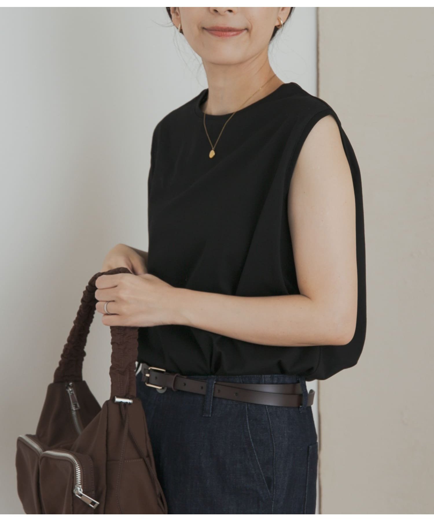 【アーバンリサーチ ドアーズ/URBAN RESEARCH DOORS】のインナーノースリーブプルオーバー インテリア・キッズ・メンズ・レディースファッション・服の通販 founy(ファニー) 　ファッション　Fashion　レディースファッション　Fashion for Women　トップス・カットソー　Cut & Sew Tops　キャミソール&ノースリーブ　Camisoles & Sleeveless Tops　カジュアルプルオーバー・ニットトップス　Pullovers & Knit Tops / Casual Pullovers　2025年　2025　2025春夏・S/S　Spring/Summer 2025 SS25　インナー　Innerwear　カーディガン　Cardigan, Knitwear　シンプル　Simple, Minimal　ベーシック　Basic, Essential　エレガント 上品　Elegant　夏　Summer　S/S・春夏　SS, Spring/Summer, Warm Season　BLACK|ID: prp329100004629786 ipo3291000000033547531
