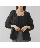 【グローバルワーク/GLOBAL WORK】のリボンカーデブラウス/580790 人気、トレンドファッション・服の通販 founy(ファニー) ファッション Fashion レディースファッション Fashion for Women トップス・カットソー Cut & Sew Tops シャツ・ブラウス・オフィスカジュアル Elegant Blouses & Button-Ups インナー Innerwear シンプル Simple, Minimal ストレート Straight, Straight Cut タンク Tank Top, Sleeveless Top リボン Ribbon, Bow ワイド Wide, Wide Fit thumbnail ブラック09|ID: prp329100004629826 ipo3291000000033295422