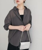 【ナチュラルクチュール/natural couture】の【WEB限定】綿シアー長袖シャツ 人気、トレンドファッション・服の通販 founy(ファニー) ファッション Fashion レディースファッション Fashion for Women トップス・カットソー Cut & Sew Tops シャツ・ブラウス・オフィスカジュアル Elegant Blouses & Button-Ups 2025年 2025 2025-2026秋冬・A/W Autumn/Winter 2025–26 AW25–26 おすすめ Recommended / Our Picks キャミソール Camisole, Spaghetti Strap Top シアー Sheer, See-Through ジャケット Jacket, Outerwear タンク Tank Top, Sleeveless Top デニム Denim, Jeans Material ポケット Pocket, Pocket Detail ワイド Wide, Wide Fit エレガント 上品 Elegant 長袖 Long Sleeve, Full Sleeve thumbnail チャコールグレー|ID: prp329100004629876 ipo3291000000033295964
