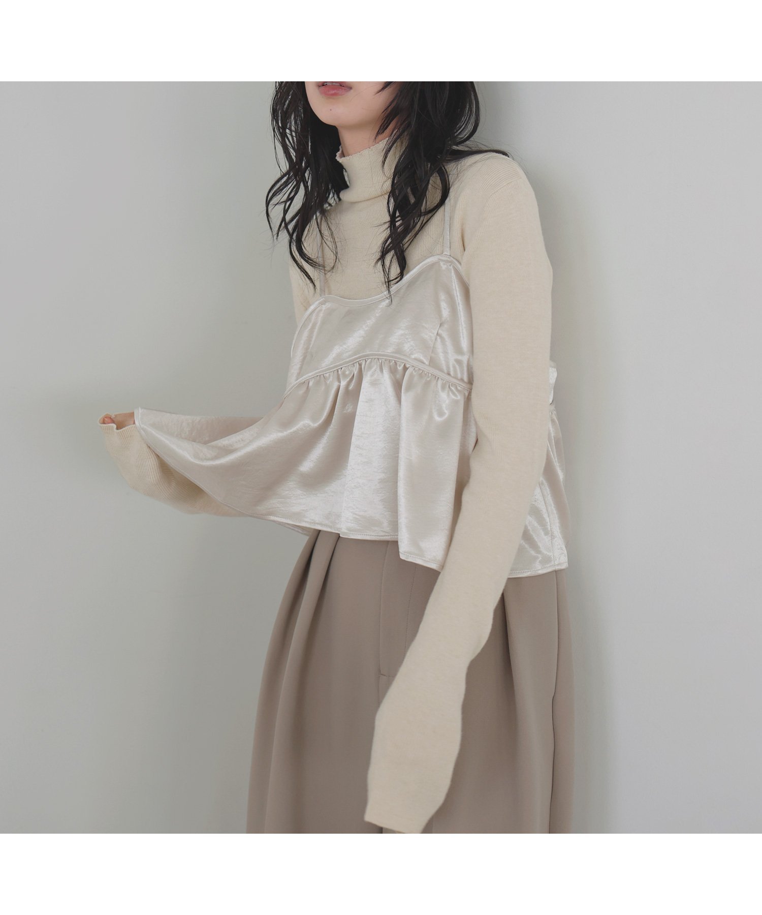 【リアン/Lian】のサテンキャミビスチェ インテリア・キッズ・メンズ・レディースファッション・服の通販 founy(ファニー) 　ファッション　Fashion　レディースファッション　Fashion for Women　トップス・カットソー　Cut & Sew Tops　キャミソール&ノースリーブ　Camisoles & Sleeveless Tops　ビスチェ　Bustiers & Corset Tops / Layered Bustier Style　サテン　Satin, Glossy Fabric　エレガント 上品　Elegant　アイボリー|ID: prp329100004629893 ipo3291000000033570188