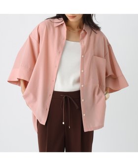 【エルーラ/Elura】のアイロンいらず5分袖ドライシャツ/579965 人気、トレンドファッション・服の通販 founy(ファニー) ファッション Fashion レディースファッション Fashion for Women トップス・カットソー Cut & Sew Tops シャツ・ブラウス・オフィスカジュアル Elegant Blouses & Button-Ups とろみ Fluid, Flowy Fabric スリーブ Sleeve, Long Sleeve / Short Sleeve デニム Denim, Jeans Material フェミニン Feminine, Girly ワイド Wide, Wide Fit エレガント 上品 Elegant 夏 Summer 羽織 Haori, Light Jacket |ID:prp329100004629899