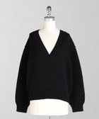 【ユナイテッドアローズ/UNITED ARROWS】のLOEFF リリヤン Vネック ニット プルオーバー 人気、トレンドファッション・服の通販 founy(ファニー) ファッション Fashion レディースファッション Fashion for Women トップス・カットソー Cut & Sew Tops ニット Knit Tops & Sweaters カジュアルプルオーバー・ニットトップス Pullovers & Knit Tops / Casual Pullovers Vネックトップス V-Neck Tops / V-Cut Neckline Shirts エレガント 上品 Elegant カーディガン Cardigan, Knitwear キャミソール Camisole, Spaghetti Strap Top ショルダー Shoulder, Shoulder Strap ショーツ Shorts, Short Pants タイトスカート Pencil Skirt, Tight Skirt ドロップ Drop Shoulder, Dropped Style ワイド Wide, Wide Fit thumbnail BLACK|ID: prp329100004629924 ipo3291000000033296809