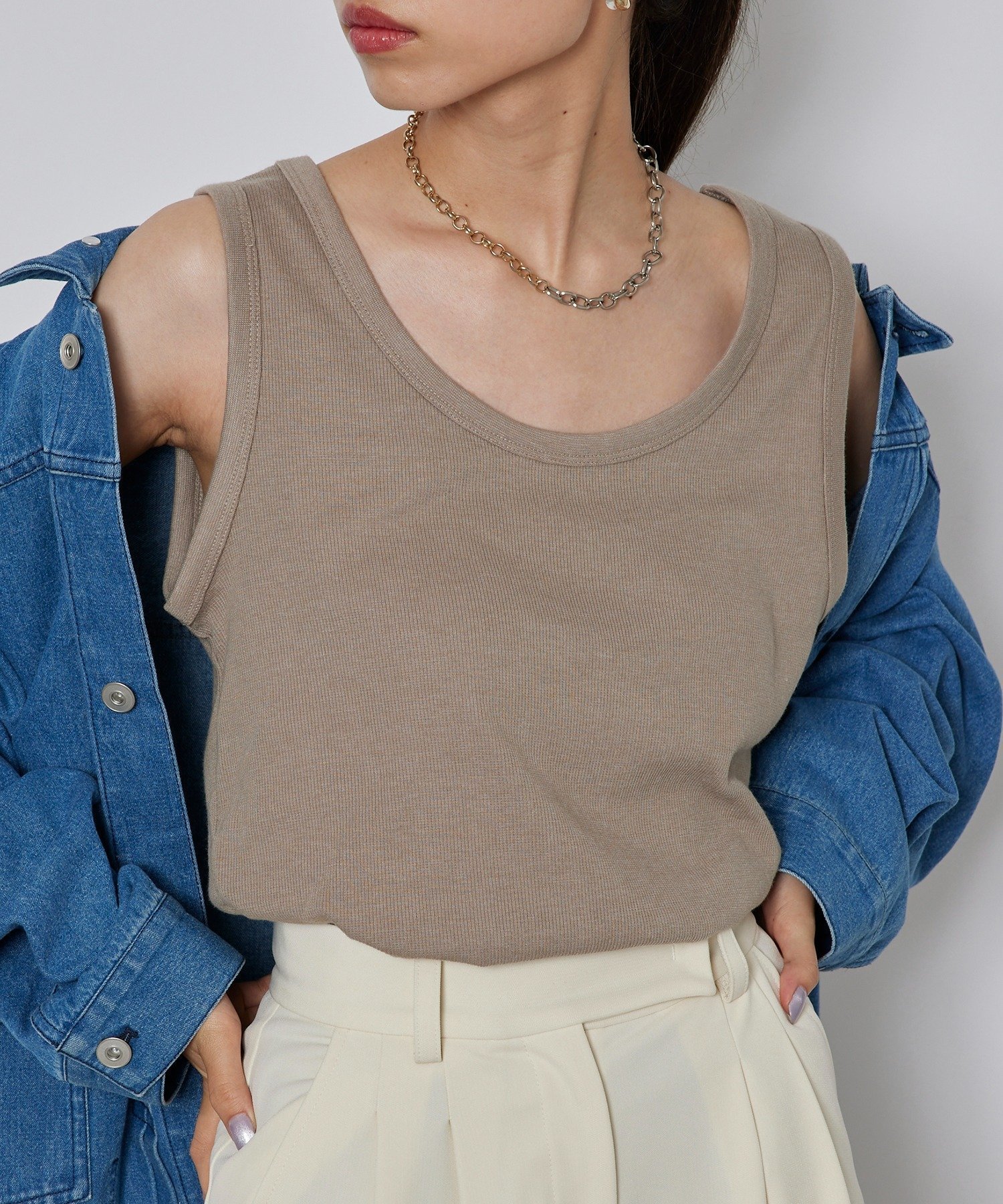 【その他のブランド/Other】のSETUP7/ベーシックリブタンクトップ GLR インテリア・キッズ・メンズ・レディースファッション・服の通販 founy(ファニー) 　ファッション　Fashion　レディースファッション　Fashion for Women　セットアップ　Matching Sets　アンダー　Underwear Essentials　インナー　Innerwear　カーゴパンツ　Cargo Pants, Utility Pants　シンプル　Simple, Minimal　スニーカー　Sneakers, Trainers　スポーツ　Sports, Activewear　セットアップ　Set-Up, Coordinated Outfit　トレンド　Trend, Trending Now　フィット　Fit, Slim Fit　ミックス　Mix, Mixed Style　ワイド　Wide, Wide Fit　ワーク　Workwear, Utility Style　再入荷　Restock / Back in Stock　おすすめ　Recommended / Our Picks　エレガント 上品　Elegant　MOCHA|ID: prp329100004629961 ipo3291000000033297561