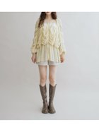 【その他のブランド/Other】のシアーギャザーペプラムブルゾン cream|ID: prp329100004630269 ipo3291000000033302191