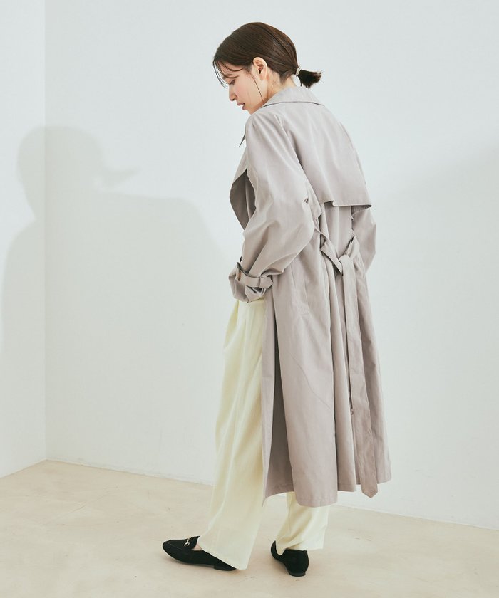 【ジャイロ/JAYRO】のキャンディ袖ビッグトレンチコート インテリア・キッズ・メンズ・レディースファッション・服の通販 founy(ファニー) https://founy.com/ ファッション Fashion レディースファッション Fashion for Women アウター Coat / Outerwear Collection コート・ロングコート・ピーコート Long Coats, Peacoats & More トレンチコート / 春秋の定番アウター Trench Coats デニム Denim, Jeans Material ビッグ Big, Oversized ピーチ Peach, Soft Touch ポケット Pocket, Pocket Detail ロング Long, Long-Length 定番 Standard, Basic Item 春 Spring 秋 Autumn |ID: prp329100004630286 ipo3291000000033899727