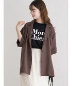 【ルディックパーク/LUDIC PARK】のパウダーサテンテーラードジャケット 人気、トレンドファッション・服の通販 founy(ファニー) ファッション Fashion レディースファッション Fashion for Women アウター Coat / Outerwear Collection レディースジャケット・軽アウター Jackets テーラードジャケット / 通勤・きれいめスタイル Tailored Jackets & Blazers おすすめ Recommended / Our Picks サテン Satin, Glossy Fabric ジャケット Jacket, Outerwear デニム Denim, Jeans Material パウダー Powder, Soft Tone ポケット Pocket, Pocket Detail ワイド Wide, Wide Fit 半袖 Short Sleeve, Half Sleeve thumbnail 濃茶|ID: prp329100004630319 ipo3291000000033672637