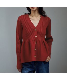 【サロン アダム エ ロペ/SALON adam et rope'】の【WEB限定】Vネックペプラムカーディガン 2 人気、トレンドファッション・服の通販 founy(ファニー) ファッション Fashion レディースファッション Fashion for Women トップス・カットソー Cut & Sew Tops カーディガン・羽織り Layered Style Cardigans Vネックトップス V-Neck Tops / V-Cut Neckline Shirts ウッド Wooden Design カーディガン Cardigan, Knitwear 今季 This Season, Current Season スラックス Slacks, Dress Pants デニム Denim, Jeans Material フォルム Silhouette, Form フレア Flare, Flared ペプラム Peplum, Flared Hem リラックス Relax, Relaxed Fit ロング Long, Long-Length ワイド Wide, Wide Fit A/W・秋冬 Autumn/Winter おすすめ Recommended / Our Picks |ID:prp329100004630411