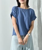 【インタープラネット/INTERPLANET】の【接触冷感】カノコ袖ロールアップBACKゴールドホックプルオーバー ブルー|ID: prp329100004630427 ipo3291000000033569857
