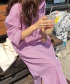 【アイモハ/aimoha】のaimoha -select-/リラックスストライプシャツワンピース 人気、トレンドファッション・服の通販 founy(ファニー) ファッション Fashion レディースファッション Fashion for Women ワンピース Dresses シャツワンピース / 1枚で着映えコーデ Shirt Dresses カーディガン Cardigan, Knitwear シンプル Simple, Minimal ストライプ Stripe, Striped Pattern スリット Slit, Slit Detail ロング Long, Long-Length 夏 Summer 春 Spring S/S・春夏 SS, Spring/Summer, Warm Season A/W・秋冬 Autumn/Winter thumbnail レッド|ID: prp329100004630429 ipo3291000000033304629