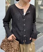 【チャオパニックティピー/CIAOPANIC TYPY】の針抜きシアー2wayスナップカーディガン 人気、トレンドファッション・服の通販 founy(ファニー) ファッション Fashion レディースファッション Fashion for Women トップス・カットソー Cut & Sew Tops カーディガン・羽織り Layered Style Cardigans カーディガン Cardigan, Knitwear キャミ Camisole, Cami Top コンパクト Compact, Small Size シアー Sheer, See-Through トレンド Trend, Trending Now フロント Front, Front Design ロング Long, Long-Length 楽ちん Easy Fit, Comfortable ワイド Wide, Wide Fit おすすめ Recommended / Our Picks 夏 Summer thumbnail ブラック|ID: prp329100004630448 ipo3291000000033578616