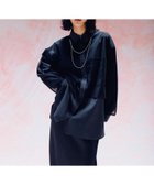 【レプシィム ローリーズファーム/LEPSIM LOWRYS FARM】のチュール重ねシャツチュニック チャコール15|ID: prp329100004630455 ipo3291000000033968817