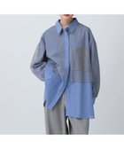 【レプシィム ローリーズファーム/LEPSIM LOWRYS FARM】のチュール重ねシャツチュニック ブルー85|ID: prp329100004630455 ipo3291000000033968822