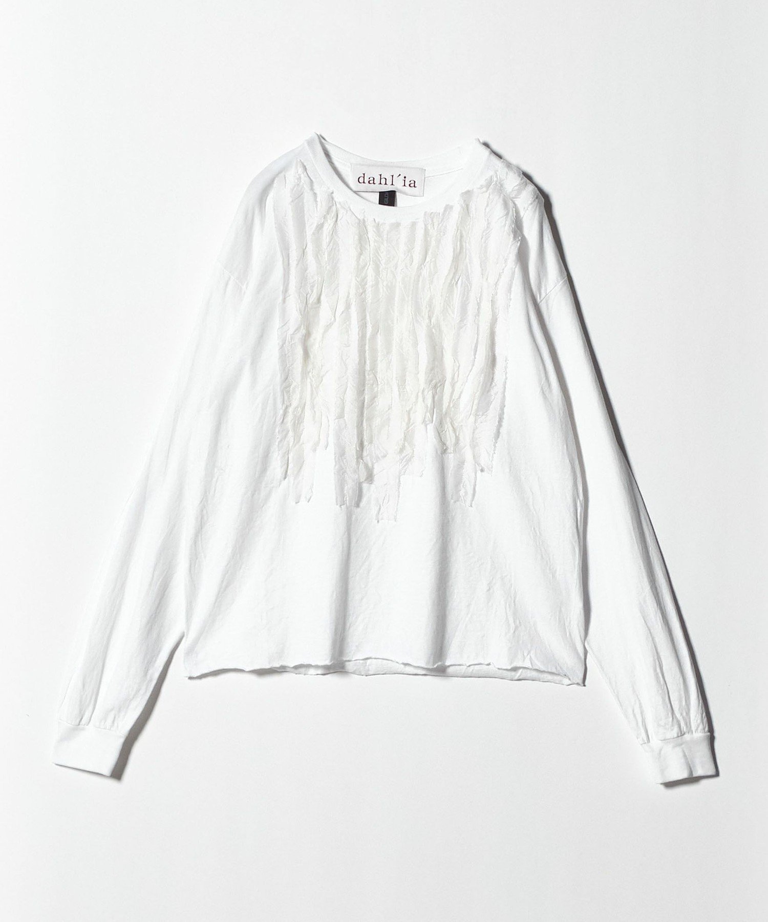 【ビューティ&ユース ユナイテッドアローズ/BEAUTY&YOUTH / UNITED ARROWS】のdahl ia リメイク ロングスリーブ カットソー インテリア・キッズ・メンズ・レディースファッション・服の通販 founy(ファニー) 　ファッション　Fashion　レディースファッション　Fashion for Women　トップス・カットソー　Cut & Sew Tops　カットソー・ベーシックTシャツ　Cut-and-Sewn Tops / Stretch Tees & Basics　カットソー　Cut and Sewn Top　スリーブ　Sleeve, Long Sleeve / Short Sleeve　バランス　Balance, Style Balance　ベーシック　Basic, Essential　ミックス　Mix, Mixed Style　リメイク　Remake, Reconstructed　ロング　Long, Long-Length　人気　Popular, Best Seller　WHITE|ID: prp329100004630462 ipo3291000000033305156