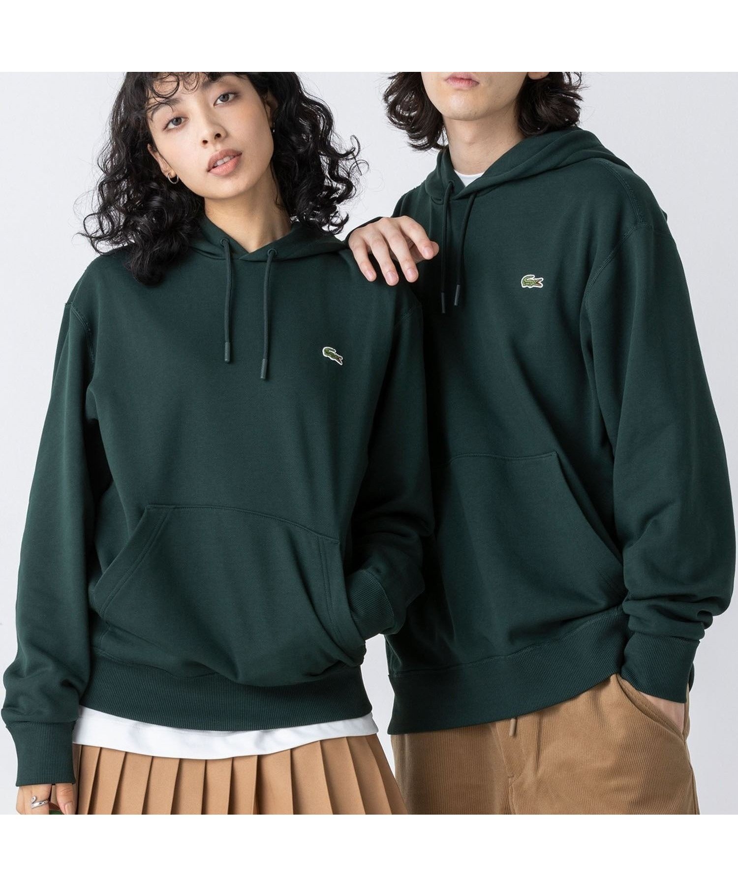 【ラコステ/LACOSTE】のプレミアムスウェットフーディー / スウェットパーカー インテリア・キッズ・メンズ・レディースファッション・服の通販 founy(ファニー) 　ファッション　Fashion　レディースファッション　Fashion for Women　トップス・カットソー　Cut & Sew Tops　レディースパーカー・カジュアルフーディー　Casual Hoodies & Sweatshirts　スウェット・クルーネックトップス　Sweatshirts & Crewnecks / Relaxed Fit Sweat Tops　クラシック　Classic, Timeless Style　吸水　Absorbent, Quick-Dry　ストレッチ　Stretch, Stretchy Fabric　トレンド　Trend, Trending Now　フィット　Fit, Slim Fit　プレミアム　Premium, High-End　ポケット　Pocket, Pocket Detail　メンズ　Men's, Menswear　リラックス　Relax, Relaxed Fit　おすすめ　Recommended / Our Picks　ダークグリーン|ID: prp329100004630532 ipo3291000000033597347