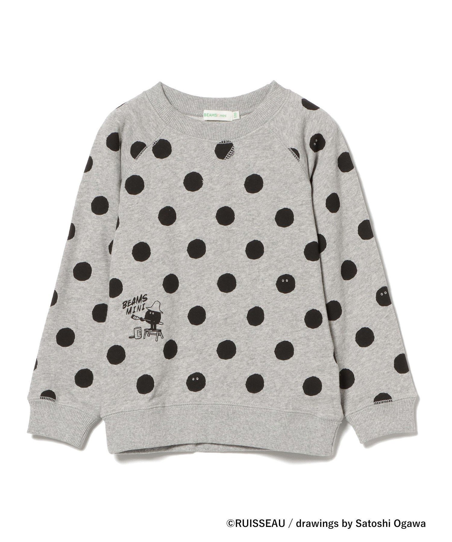 【ビームス ミニ/BEAMS mini / KIDS】のマリモ スウェット (90~150cm) 24AW インテリア・キッズ・メンズ・レディースファッション・服の通販 founy(ファニー) 　ファッション　Fashion　キッズファッション　Fashion for Kids　2024年　2024　2024-2025秋冬・A/W　Autumn/Winter 2024–25 AW24–25　シンプル　Simple, Minimal　スウェット / スエット　Sweatshirt, Sweatwear　ドット　Polka Dot, Dot Pattern　A/W・秋冬　Autumn/Winter　杢GREY|ID: prp329100004630627 ipo3291000000033494014