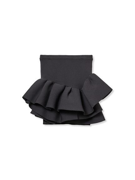 【スタイリング/styling】のラッフルニットベアトップ インテリア・キッズ・メンズ・レディースファッション・服の通販 founy(ファニー) 　雑誌掲載アイテム　Magazine Picks & Fashion Features　ファッション雑誌　Fashion Magazines　スウィート　Sweet　バイラ　BAILA　クラッシィ　CLASSY.　ジゼル　GISELe　ファッション　Fashion　レディースファッション　Fashion for Women　トップス・カットソー　Cut & Sew Tops　ニット　Knit Tops & Sweaters　4月号　April Issue　5月号　May Issue　6月号　June Issue, Jun. Edition　アシンメトリー　Asymmetrical Style　ラッフル　Ruffle, Frill　雑誌　Magazine, Fashion Magazine　CGRY[007]|ID: prp329100004630635 ipo3291000000033448345
