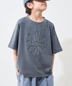 【チャオパニックティピー/CIAOPANIC TYPY / KIDS】の【WEB限定】【KIDS】ピグメント加工フラワーロープTee 人気、トレンドファッション・服の通販 founy(ファニー) ファッション Fashion キッズファッション Fashion for Kids おすすめ Recommended / Our Picks インナー Innerwear サロペット Overalls, Salopette ショート Short, Short Length デニム Denim, Jeans Material フラワー Flower, Floral 夏 Summer thumbnail チャコールグレー|ID: prp329100004630643 ipo3291000000033461890