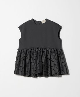【ユナイテッドアローズ/UNITED ARROWS】 リボン カットジャガード コンビ ブラウス -ウォッシャブル-人気、トレンドファッション・服の通販 founy(ファニー) ファッション Fashion レディースファッション Fashion for Women トップス・カットソー Cut & Sew Tops シャツ・ブラウス・オフィスカジュアル Elegant Blouses & Button-Ups ウォッシャブル Machine Washable カットジャガード Cut Jacquard コンパクト Compact, Small Size コンビ Combo, Combination Style 切替 Switching, Contrast Panel スタイリッシュ Stylish, Fashionable スリーブ Sleeve, Long Sleeve / Short Sleeve タフタ Taffeta, Structured Fabric ダブル Double, Double-Breasted フェイス Face, Facial Design フレンチ French, French Style ベスト Vest, Waistcoat ペプラム Peplum, Flared Hem ボトム Bottoms, Lower Wear ラウンド Round, Round Neck リボン Ribbon, Bow ワイド Wide, Wide Fit |ID:prp329100004630663