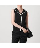 【ユナイテッドアローズ/UNITED ARROWS】のスカラップ セーラー ノースリーブ ニット ウォッシャブル 人気、トレンドファッション・服の通販 founy(ファニー) ファッション Fashion レディースファッション Fashion for Women トップス・カットソー Cut & Sew Tops ニット Knit Tops & Sweaters キャミソール&ノースリーブ Camisoles & Sleeveless Tops ウォッシャブル Machine Washable ショート Short, Short Length スカラップ Scallop, Scalloped Edge ストレート Straight, Straight Cut スリーブ Sleeve, Long Sleeve / Short Sleeve テーパード Tapered, Tapered Pants ノースリーブ Sleeveless, No-Sleeve ベスト Vest, Waistcoat おすすめ Recommended / Our Picks thumbnail BLACK|ID: prp329100004630696 ipo3291000000033482858