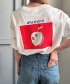 【アンドミー/andme】のFRUIT PLATTER ロゴ プリント 半袖 Tシャツ ANME アンメ 人気、トレンドファッション・服の通販 founy(ファニー) ファッション Fashion レディースファッション Fashion for Women トップス・カットソー Cut & Sew Tops シャツ・ブラウス・オフィスカジュアル Elegant Blouses & Button-Ups ロングTシャツ・Tシャツ Longline T-Shirts & Tees プリント Print, Printed Pattern 別注 Limited Edition, Custom Order 半袖 Short Sleeve, Half Sleeve thumbnail オフホワイト×アップル|ID: prp329100004631025 ipo3291000000033833749