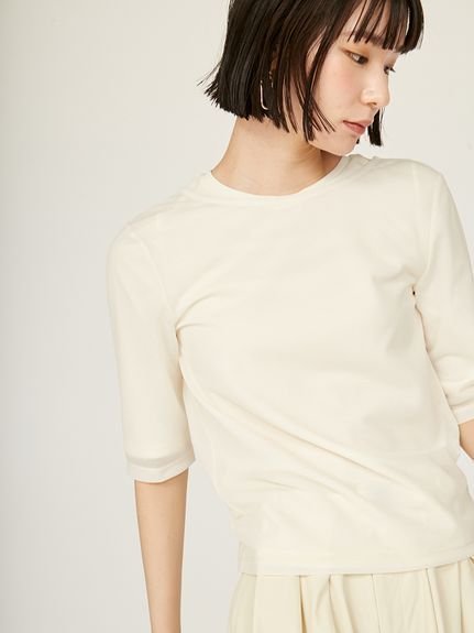 【エミ/emmi】のシアーレイヤードカットソー インテリア・キッズ・メンズ・レディースファッション・服の通販 founy(ファニー) 　ファッション　Fashion　レディースファッション　Fashion for Women　トップス・カットソー　Cut & Sew Tops　カットソー・ベーシックTシャツ　Cut-and-Sewn Tops / Stretch Tees & Basics　IVR[003]|ID: prp329100004631132 ipo3291000000033596593