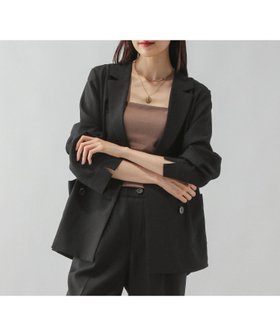 【グローバルワーク/GLOBAL WORK】 セミシアーダブルジャケット/580889人気、トレンドファッション・服の通販 founy(ファニー) ファッション Fashion レディースファッション Fashion for Women アウター Coat / Outerwear Collection レディースジャケット・軽アウター Jackets インナー Innerwear シアー Sheer, See-Through ジャケット Jacket, Outerwear スリット Slit, Slit Detail ダブル Double, Double-Breasted ツイル Twist, Twisted Detail ワンポイント One Point, Statement Accent エレガント 上品 Elegant 秋 Autumn |ID:prp329100004631138