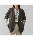 【グローバルワーク/GLOBAL WORK】のセミシアーダブルジャケット/580889 人気、トレンドファッション・服の通販 founy(ファニー) ファッション Fashion レディースファッション Fashion for Women アウター Coat / Outerwear Collection レディースジャケット・軽アウター Jackets インナー Innerwear シアー Sheer, See-Through ジャケット Jacket, Outerwear スリット Slit, Slit Detail ダブル Double, Double-Breasted ツイル Twist, Twisted Detail ワンポイント One Point, Statement Accent エレガント 上品 Elegant 秋 Autumn thumbnail ブラウン58|ID: prp329100004631138 ipo3291000000033672330