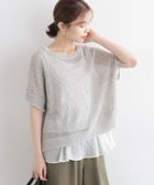 【スタディオ クリップ/studio CLIP】の7ゲージ透かしプルオーバー×フリルTシャツセット 人気、トレンドファッション・服の通販 founy(ファニー) ファッション Fashion レディースファッション Fashion for Women トップス・カットソー Cut & Sew Tops シャツ・ブラウス・オフィスカジュアル Elegant Blouses & Button-Ups ロングTシャツ・Tシャツ Longline T-Shirts & Tees カジュアルプルオーバー・ニットトップス Pullovers & Knit Tops / Casual Pullovers おすすめ Recommended / Our Picks インナー Innerwear オーガンジー Organza Fabric ストレート Straight, Straight Cut ダウン Down, Puffer デニム Denim, Jeans Material トレンド Trend, Trending Now ドッキング Docking, Mixed Material バランス Balance, Style Balance フリル Frill, Ruffle エレガント 上品 Elegant 透かし Cut-Out, Lacework thumbnail グレー15|ID: prp329100004631199 ipo3291000000033793972