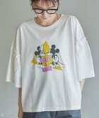 【コーエン/COEN】の【MICKEY(ミッキー) / 別注】ミッキー ミニー袖フレアTシャツ 人気、トレンドファッション・服の通販 founy(ファニー) ファッション Fashion レディースファッション Fashion for Women トップス・カットソー Cut & Sew Tops シャツ・ブラウス・オフィスカジュアル Elegant Blouses & Button-Ups ロングTシャツ・Tシャツ Longline T-Shirts & Tees コンパクト Compact, Small Size サテン Satin, Glossy Fabric スリーブ Sleeve, Long Sleeve / Short Sleeve デニム Denim, Jeans Material フレア Flare, Flared プリント Print, Printed Pattern ボトム Bottoms, Lower Wear 別注 Limited Edition, Custom Order thumbnail OFF WHITE|ID: prp329100004631288 ipo3291000000033321711