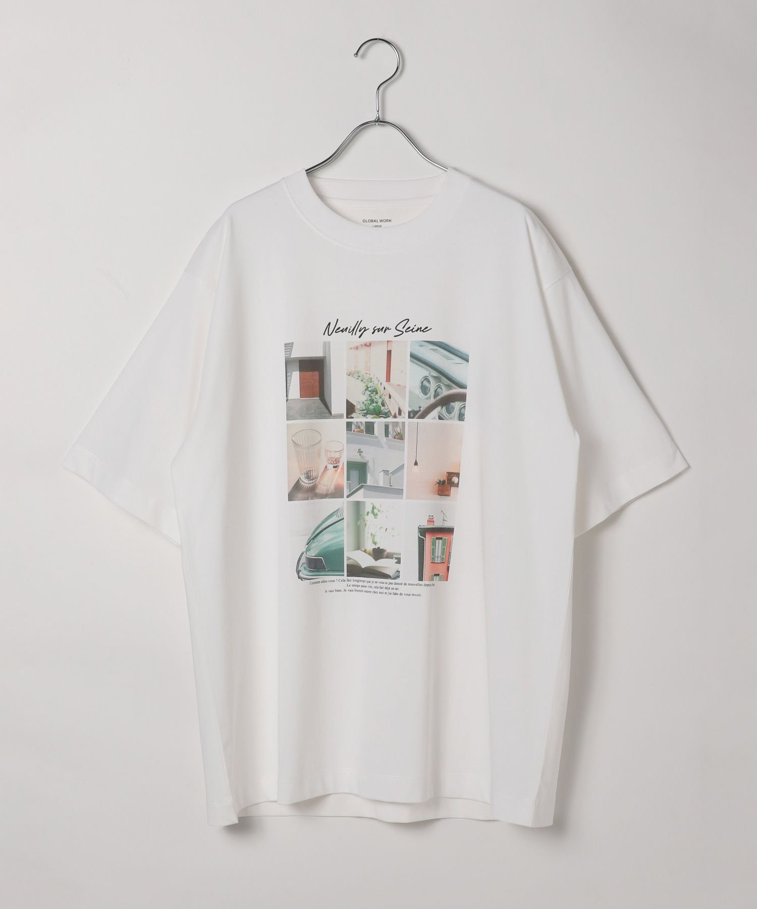 【グローバルワーク/GLOBAL WORK】のグラフィックTシャツ3/半袖/584704 インテリア・キッズ・メンズ・レディースファッション・服の通販 founy(ファニー) 　ファッション　Fashion　レディースファッション　Fashion for Women　トップス・カットソー　Cut & Sew Tops　シャツ・ブラウス・オフィスカジュアル　Elegant Blouses & Button-Ups　ロングTシャツ・Tシャツ　Longline T-Shirts & Tees　おすすめ　Recommended / Our Picks　グラフィック　Graphic, Graphic Design　スラックス　Slacks, Dress Pants　プリント　Print, Printed Pattern　ペーパー　Paper, Kraft Paper　リラックス　Relax, Relaxed Fit　半袖　Short Sleeve, Half Sleeve　吸水　Absorbent, Quick-Dry　夏　Summer　オフ*フォト(カラー)02|ID: prp329100004631292 ipo3291000000033321755