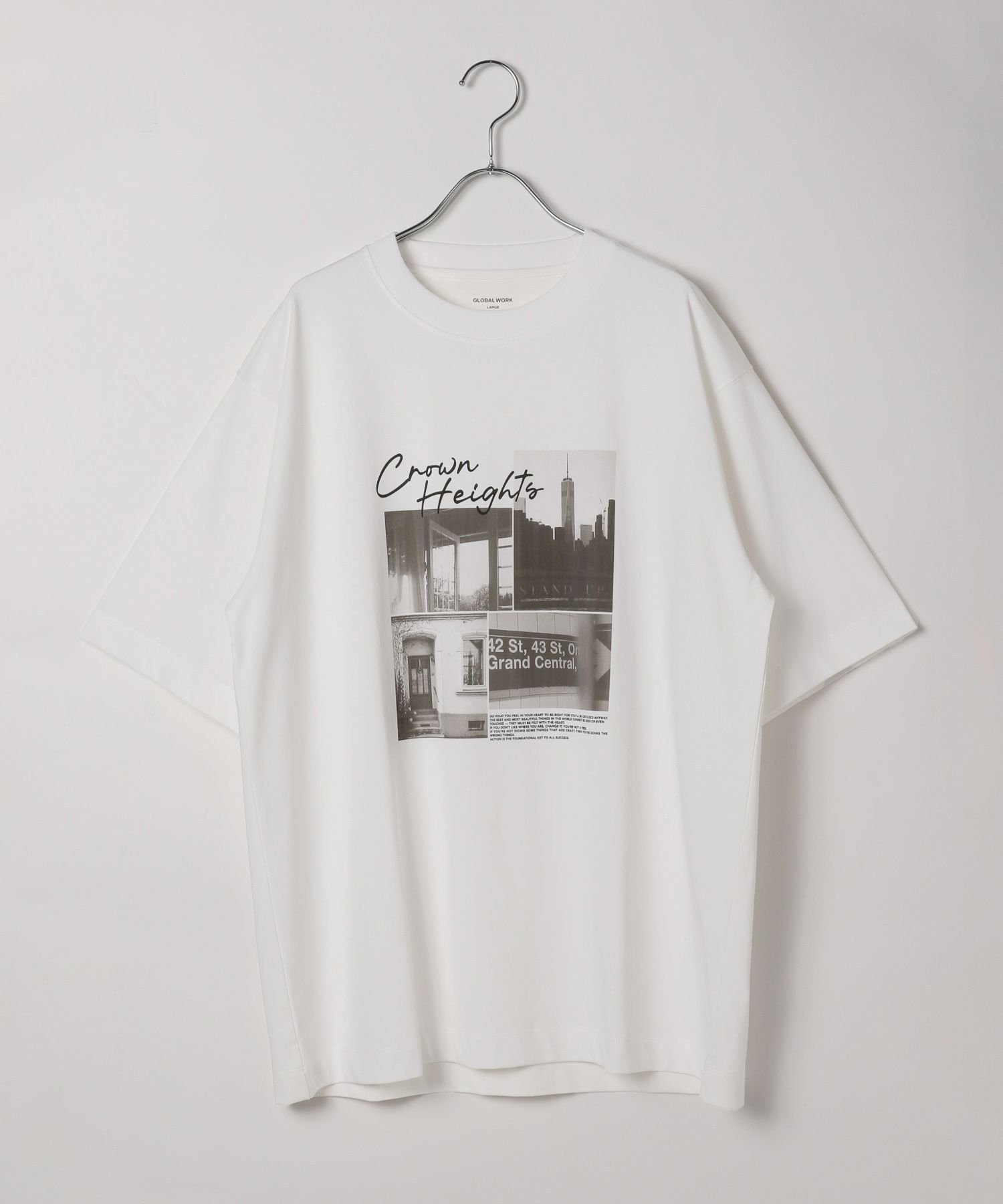 【グローバルワーク/GLOBAL WORK】のグラフィックTシャツ3/半袖/584704 インテリア・キッズ・メンズ・レディースファッション・服の通販 founy(ファニー) 　ファッション　Fashion　レディースファッション　Fashion for Women　トップス・カットソー　Cut & Sew Tops　シャツ・ブラウス・オフィスカジュアル　Elegant Blouses & Button-Ups　ロングTシャツ・Tシャツ　Longline T-Shirts & Tees　おすすめ　Recommended / Our Picks　グラフィック　Graphic, Graphic Design　スラックス　Slacks, Dress Pants　プリント　Print, Printed Pattern　ペーパー　Paper, Kraft Paper　リラックス　Relax, Relaxed Fit　半袖　Short Sleeve, Half Sleeve　吸水　Absorbent, Quick-Dry　夏　Summer　オフ*フォト(白黒)03|ID: prp329100004631292 ipo3291000000033321757