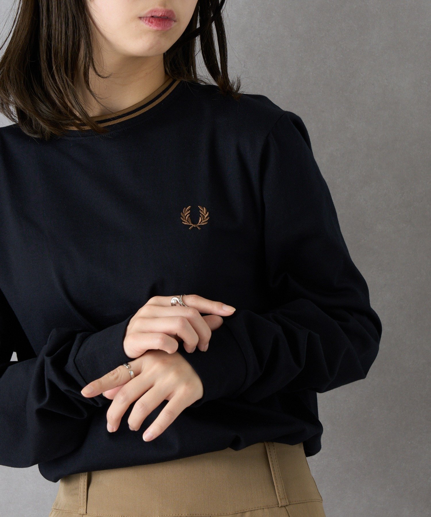 【カセットチャート/Cassette Chart】のFRED PERRY/Twin Tipped t-Shirt M9602 インテリア・キッズ・メンズ・レディースファッション・服の通販 founy(ファニー) 　ファッション　Fashion　レディースファッション　Fashion for Women　トップス・カットソー　Cut & Sew Tops　シャツ・ブラウス・オフィスカジュアル　Elegant Blouses & Button-Ups　ロングTシャツ・Tシャツ　Longline T-Shirts & Tees　アクセサリー　Fashion Accessories　カーゴパンツ　Cargo Pants, Utility Pants　軽量　Lightweight, Ultra Light　シンプル　Simple, Minimal　スラックス　Slacks, Dress Pants　デニム　Denim, Jeans Material　トレンド　Trend, Trending Now　長袖　Long Sleeve, Full Sleeve　ハーフ　Half, Half-Length　フォーマル　Formal, Dressy　ボトム　Bottoms, Lower Wear　ワンポイント　One Point, Statement Accent　おすすめ　Recommended / Our Picks　エレガント 上品　Elegant　スマホショルダーバッグ　Smartphone Shoulder Bag　BLK3|ID: prp329100004631331 ipo3291000000033634816
