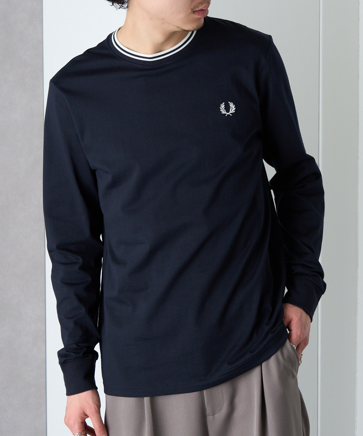 【カセットチャート/Cassette Chart】のFRED PERRY/Twin Tipped t-Shirt M9602 インテリア・キッズ・メンズ・レディースファッション・服の通販 founy(ファニー) 　ファッション　Fashion　レディースファッション　Fashion for Women　トップス・カットソー　Cut & Sew Tops　シャツ・ブラウス・オフィスカジュアル　Elegant Blouses & Button-Ups　ロングTシャツ・Tシャツ　Longline T-Shirts & Tees　アクセサリー　Fashion Accessories　カーゴパンツ　Cargo Pants, Utility Pants　軽量　Lightweight, Ultra Light　シンプル　Simple, Minimal　スラックス　Slacks, Dress Pants　デニム　Denim, Jeans Material　トレンド　Trend, Trending Now　長袖　Long Sleeve, Full Sleeve　ハーフ　Half, Half-Length　フォーマル　Formal, Dressy　ボトム　Bottoms, Lower Wear　ワンポイント　One Point, Statement Accent　おすすめ　Recommended / Our Picks　エレガント 上品　Elegant　スマホショルダーバッグ　Smartphone Shoulder Bag　NVY2|ID: prp329100004631331 ipo3291000000033634818
