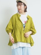 【サマンサモスモス/Samansa Mos2】のプリントアソートティアードブラウス 人気、トレンドファッション・服の通販 founy(ファニー) ファッション Fashion レディースファッション Fashion for Women トップス・カットソー Cut & Sew Tops シャツ・ブラウス・オフィスカジュアル Elegant Blouses & Button-Ups シンプル Simple, Minimal 無地 Plain, Solid Color thumbnail グリーン|ID: prp329100004631355 ipo3291000000033493202