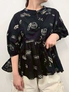 【サマンサモスモス/Samansa Mos2】のプリントアソートティアードブラウス 人気、トレンドファッション・服の通販 founy(ファニー) ファッション Fashion レディースファッション Fashion for Women トップス・カットソー Cut & Sew Tops シャツ・ブラウス・オフィスカジュアル Elegant Blouses & Button-Ups シンプル Simple, Minimal 無地 Plain, Solid Color thumbnail ブラック|ID: prp329100004631355 ipo3291000000033493204